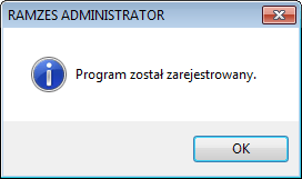 Rejestracja programu