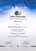 Certyfikat BRE Partner Gold BRE BANKU SA